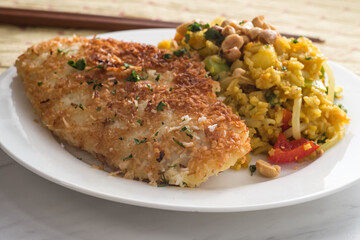 Thai Pineapple Rice Coconut Chicken
