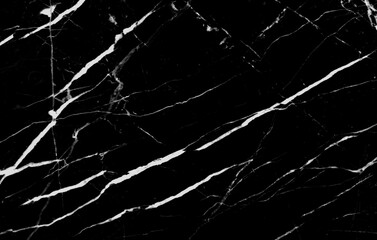 natural marble with white veins on black background