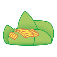 Isolated food peru culture tradition icon- Vector