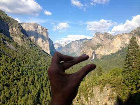 Having fun in Yosemite Valley