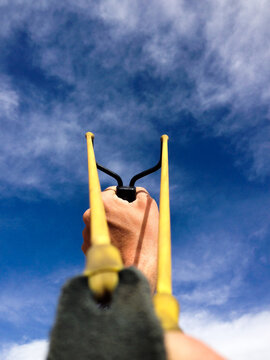 Shooting a Slingshot