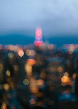 New York City lights at night