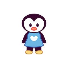 Isolated pinguin animal cute wild icon- Vector