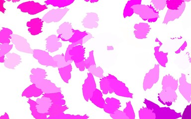 Light Pink vector background with abstract shapes.