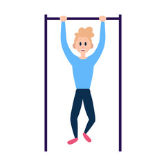 Isolated woman gym exercise yoga health life icon- Vector