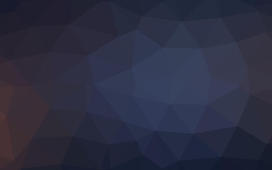 Fototapeta premium Dark BLUE vector blurry triangle texture. Shining illustration, which consist of triangles. Template for a cell phone background.