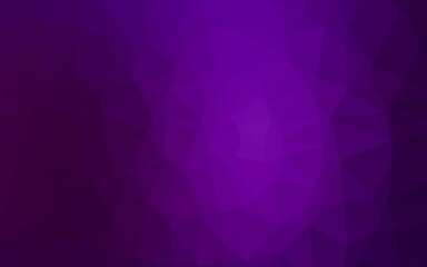Dark Purple vector low poly texture. A vague abstract illustration with gradient. The best triangular design for your business.