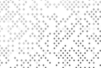 Light Silver, Gray vector background with bubbles.