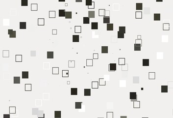 Light Black vector pattern with crystals, rectangles.