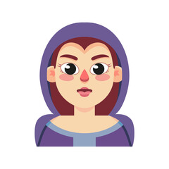 Isolated villager medieval fantasy old icon - Vector