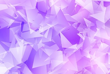 Fototapeta premium Light Purple vector abstract mosaic pattern.