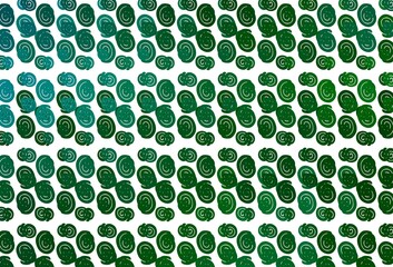 Light Blue, Green vector background with liquid shapes.