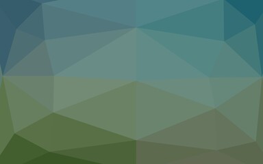 Light Green vector abstract polygonal layout. Modern geometrical abstract illustration with gradient. The best triangular design for your business.