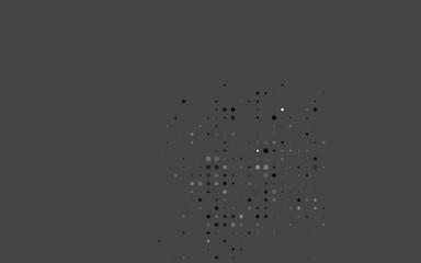 Dark Black vector cover with spots. Modern abstract illustration with colorful water drops. Pattern for ads, leaflets.