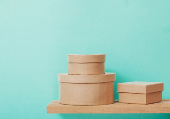 Carton box. Gifts. Gifts. Background. 