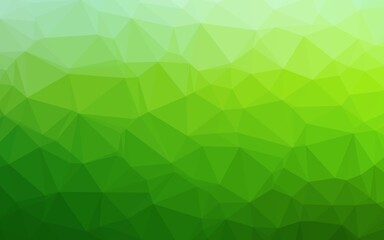 Fototapeta na wymiar Light Green vector shining triangular background. Glitter abstract illustration with an elegant design. Elegant pattern for a brand book.