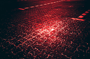 Shattered Glass in Parking Lot