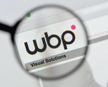 Milan, Italy - August 20, 2018: WBP website homepage. WBP logo visible.