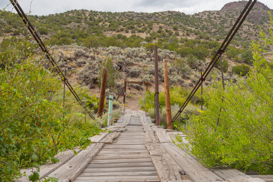 Rio Grande River And Landscape, New Mexico, USA.