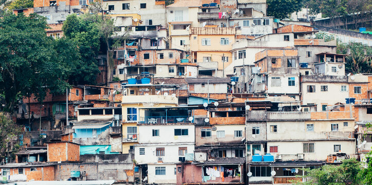 Houses in Rio de Janeiro Favela
