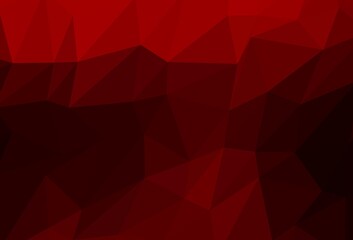 Dark Red vector triangle mosaic template.
