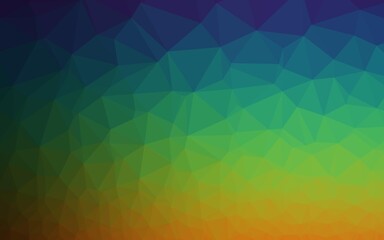 Obraz premium Dark Multicolor, Rainbow vector abstract mosaic pattern. Glitter abstract illustration with an elegant design. New texture for your design.