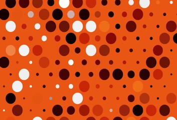 Light Red, Yellow vector cover with spots.