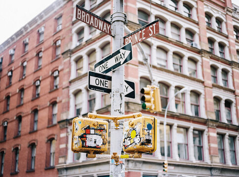 Broadway Street Signs Manhattan, Soho