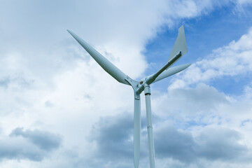 wind turbine in the sky