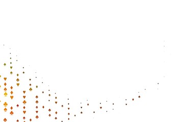 Light Orange vector layout with elements of cards.