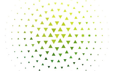 Light Green vector pattern in polygonal style. Triangles on abstract background with colorful gradient. Pattern for busines ad, booklets, leaflets