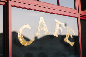 cafe sign painting