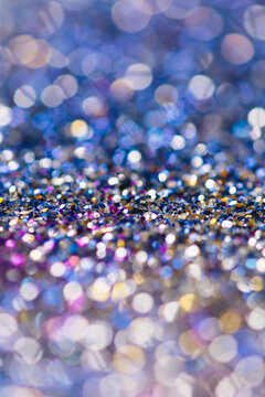 Glitter with shallow depth of field
