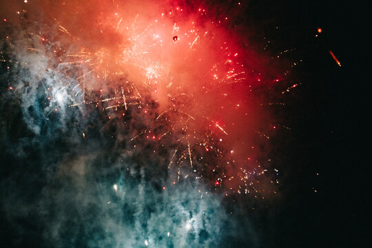 fireworks in sky during celebration
