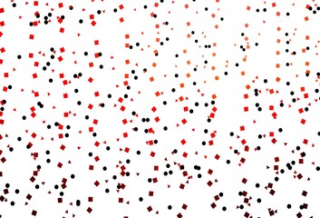 Light Red vector layout with circles, lines, rectangles.