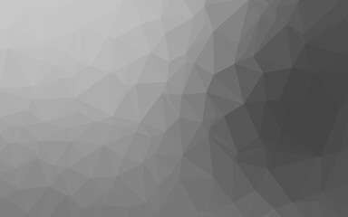 Light Silver, Gray vector low poly cover. Shining colored illustration in a Brand new style. Brand new design for your business.