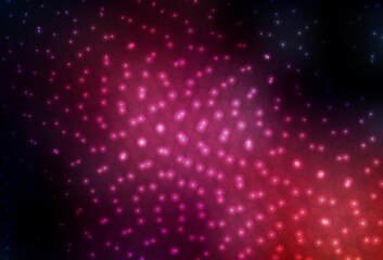 Dark Pink vector pattern with spheres.