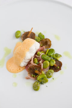 Loup de mer with chorizo sauce