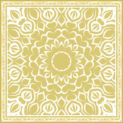 vector scarf with Brown color. Abstract seamless vector pattern with hand drawn elements.vector flowers Design.