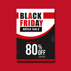 simple black friday sale flyer template