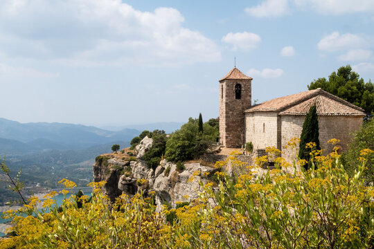 Medieval village on top of mountain