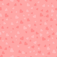 heart shapes. vector seamless pattern. pink wedding repetitive background. fabric swatch. wrapping paper. continuous print. saint valentines day. design element for decor, apparel, phone case, textile