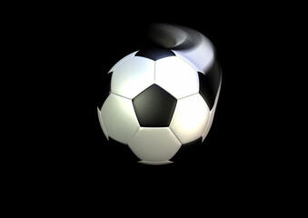 Fototapeta na wymiar 動きがあるサッカーボール