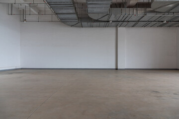 Concrete building warehouse interior space structure