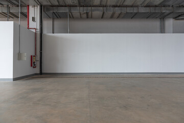 Concrete building warehouse interior space structure