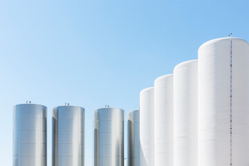 Fertilizer and chemicals storage tanks