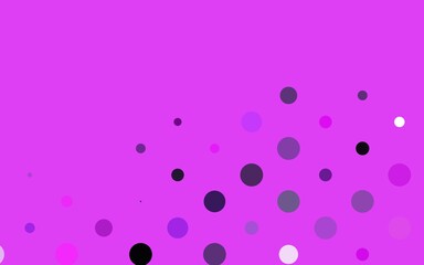 Light Pink, Blue vector backdrop with dots. Blurred bubbles on abstract background with colorful gradient. Pattern for beautiful websites.