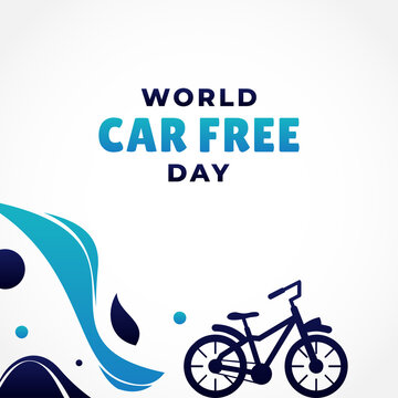World Car Free Day Vector Design Illustration For Banner and Background