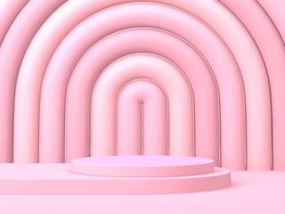 Abstract geometric background. Pink color