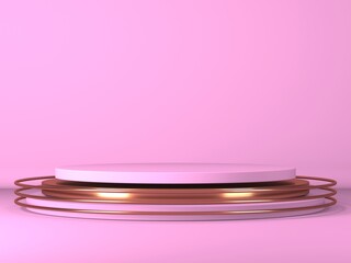 Abstract geometric background. Pink color